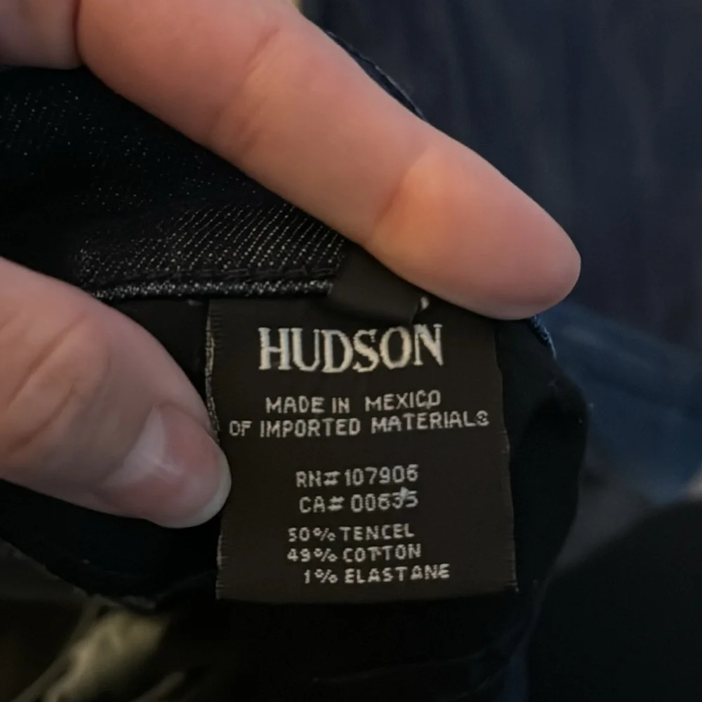 Hudson denim blue jeans men’s pants distressed Blake style Slim Straight Leg 33​ - Picture 11 of 12